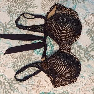 Bikini Top Sz 14 Black Adjustable